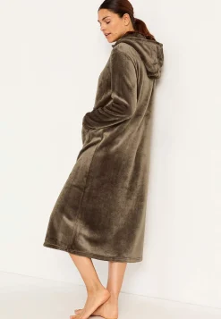 New Morgonrock i fleece Plus Size|Sov- & Myskläder