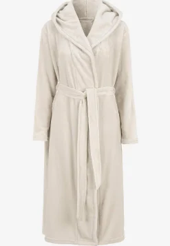 Best Morgonrock i fleece med huva Plus Size|Sov- & Myskläder