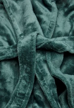 Discount Morgonrock i fleece med huva Plus Size|Sov- & Myskläder