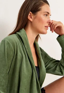 Clearance Morgonrock i velour Plus Size|Sov- & Myskläder