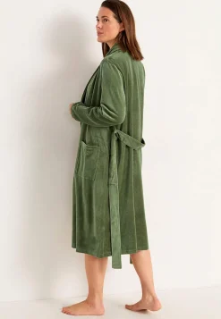 Clearance Morgonrock i velour Plus Size|Sov- & Myskläder