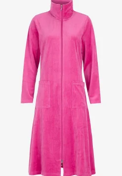 Best Morgonrock i velour Wilma Basplagg|Plus Size