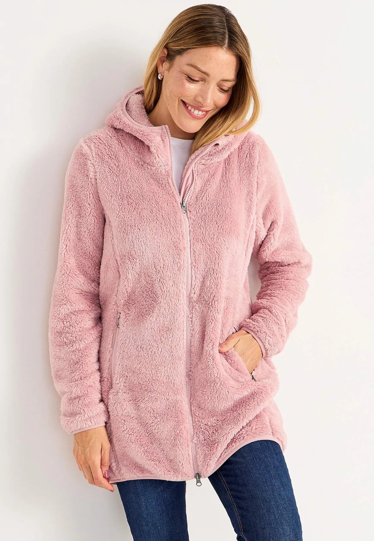 Discount Mysig fleecejacka med huva Jackor & Kappor|Fritidskläder