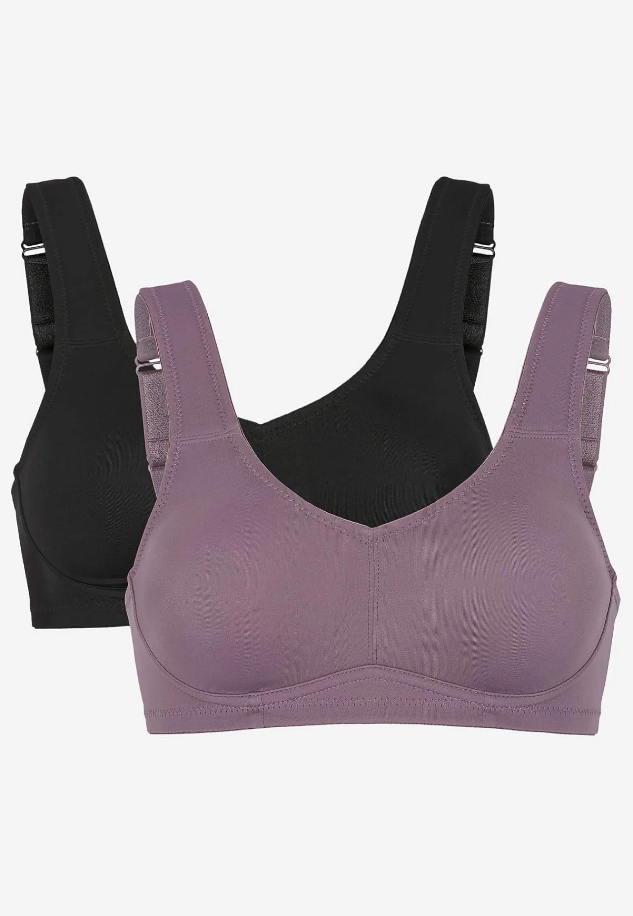 Clearance Ovadderad soft-bh Ingrid 2-pack Basplagg|Plus Size