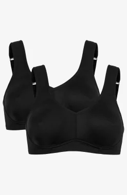 Sale Ovadderad soft-bh Ingrid 2-pack Basplagg|Plus Size