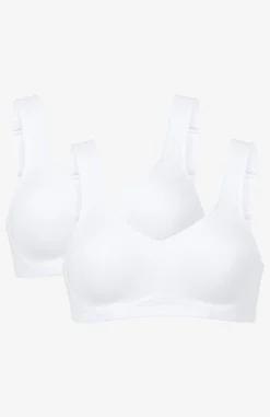 New Ovadderad soft-bh Ingrid 2-pack Basplagg|Plus Size