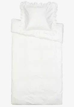 Discount Påslakanset i satin med volanger Ekologisk bomull Bäddtextilier