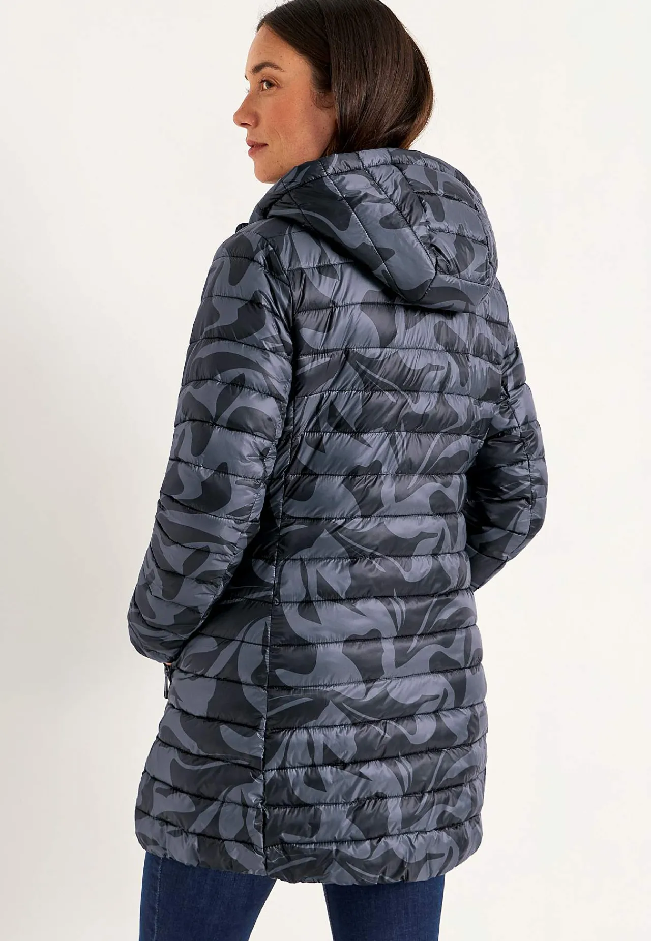 Clearance Quiltad, mönstrad lättviktsjacka Jackor & Kappor