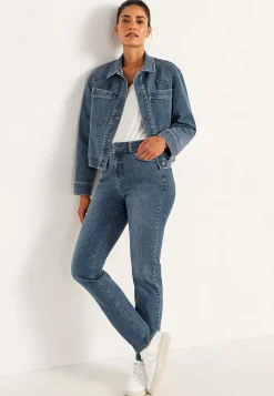 Sale Raka jeans i superstretchig denim Sara Byxor|Jeans