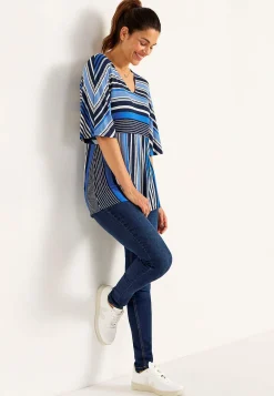 Outlet Randig trikåtopp Toppar & T-Shirts|Plus Size