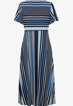 Online Randig viskosklänning Klänningar & Kjolar|Plus Size