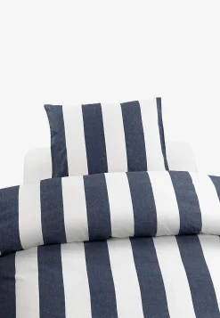 Discount Randigt påslakanset Block stripe Bäddtextilier