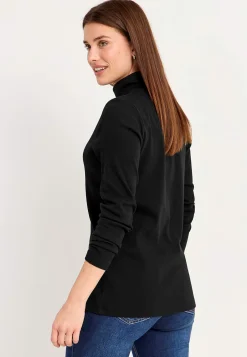Hot Ribbad polotröja i ekologisk bomull Tröjor & Cardigans|Toppar & T-Shirts