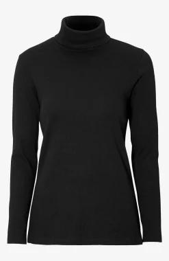 Hot Ribbad polotröja i ekologisk bomull Tröjor & Cardigans|Toppar & T-Shirts