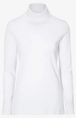 Outlet Ribbad polotröja i ekologisk bomull Tröjor & Cardigans|Toppar & T-Shirts
