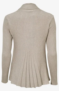 Clearance Ribbad, öppen cardigan Claudisse Tröjor & Cardigans|Stickat