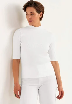 New Ribbad topp med polokrage Tröjor & Cardigans|Toppar & T-Shirts