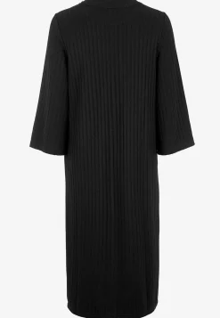 Clearance Ribbad trikåklänning med hög slits Klänningar & Kjolar|Plus Size