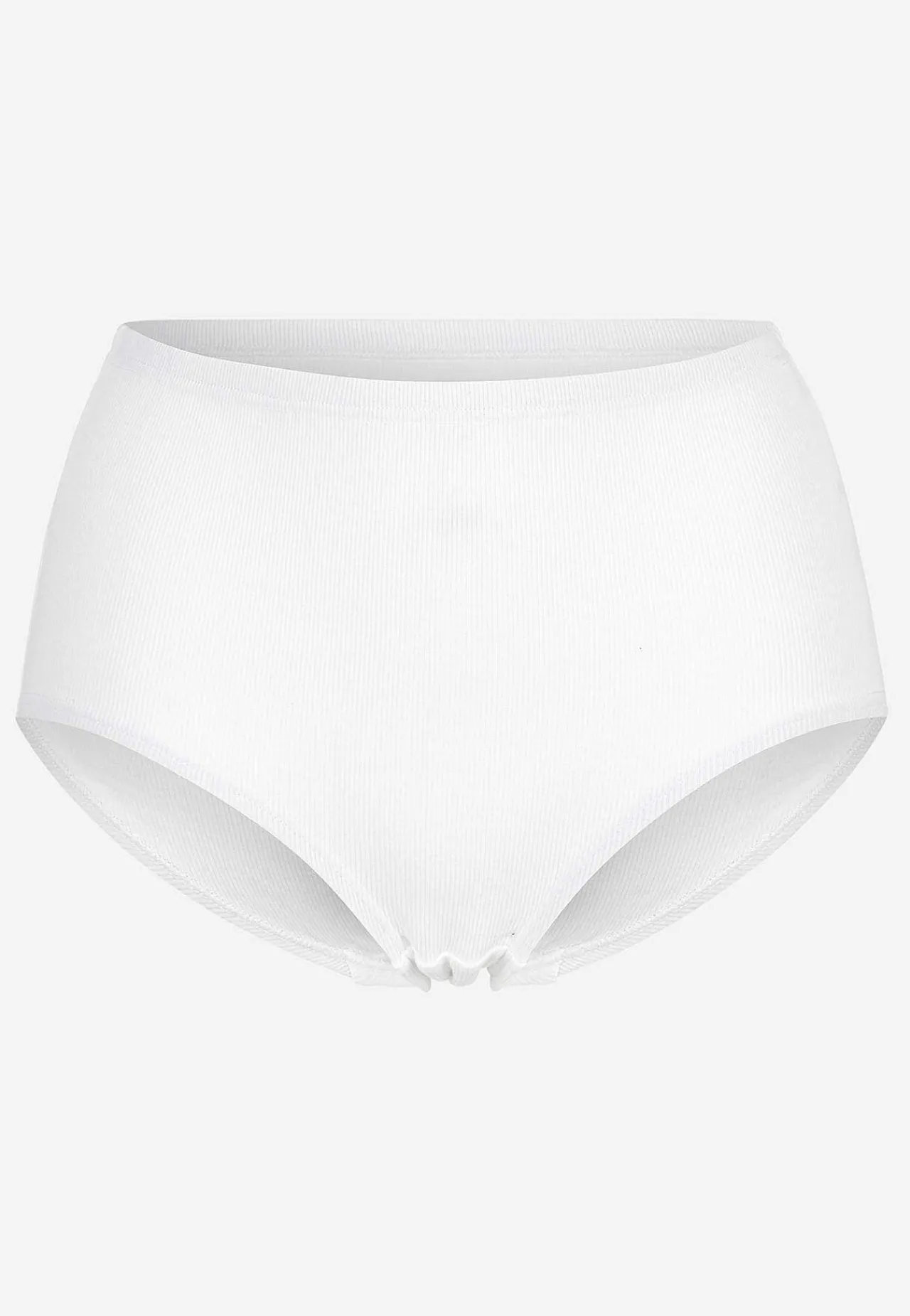 Outlet Ribbad trosa i bomull 6-pack Basplagg|Plus Size