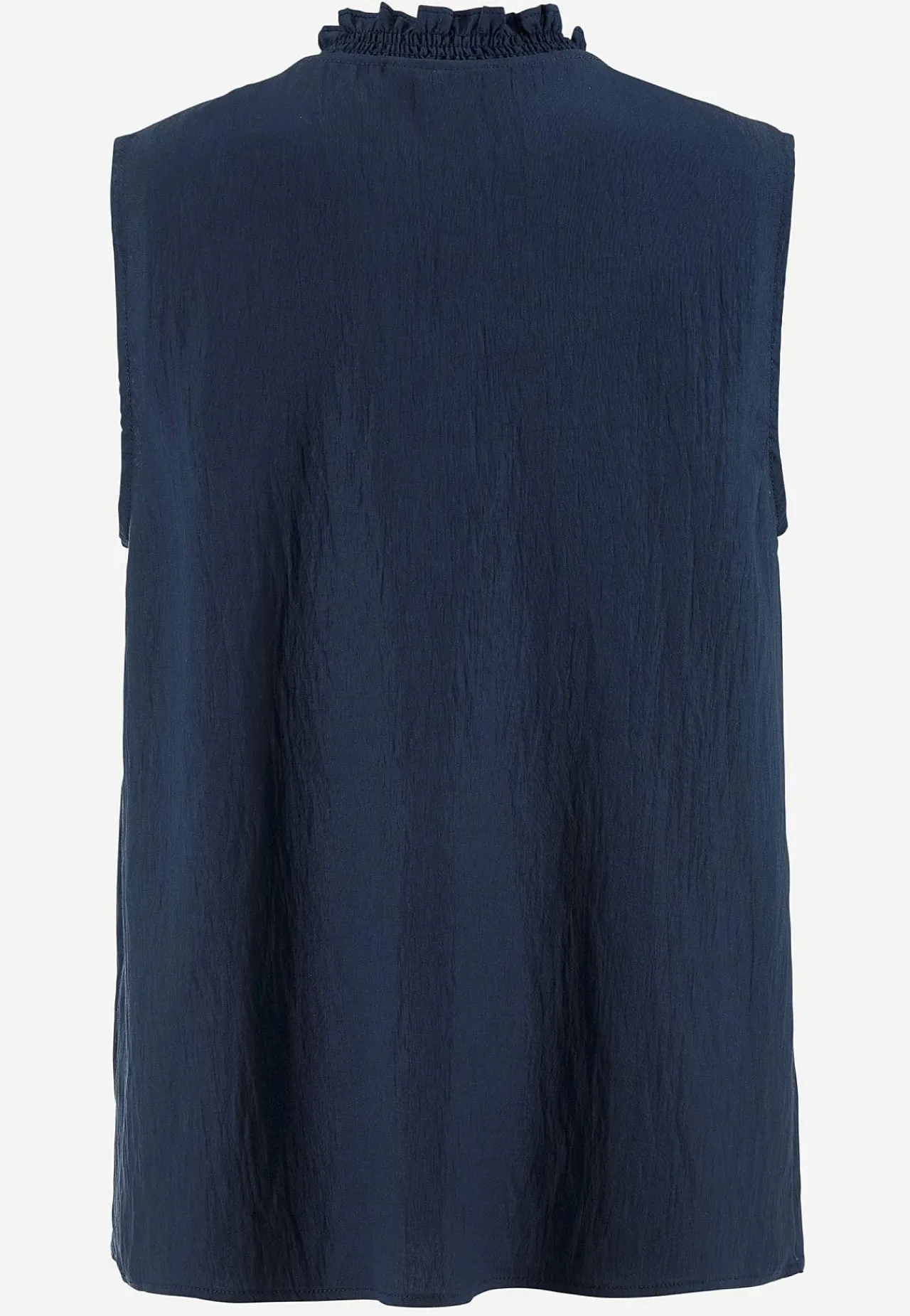 Sale Ärmlös blus med rynkdetaljer Toppar & T-Shirts|Skjortor & Blusar