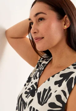 Best Ärmlös trikåtopp med v-ringning Toppar & T-Shirts|Plus Size