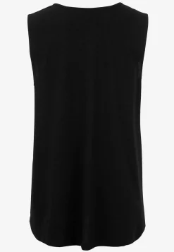 Best Ärmlös trikåtopp med v-ringning Toppar & T-Shirts|Plus Size