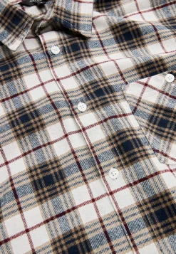 Discount Rutig flanellskjorta Skjortor|Plus Size