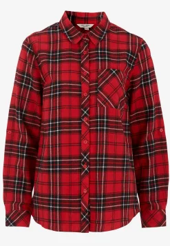 Online Rutig flanellskjorta Skjortor & Blusar|Plus Size