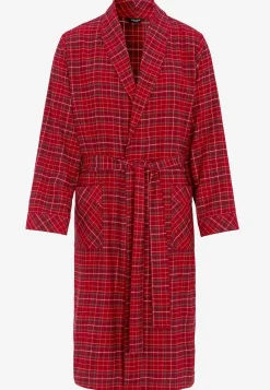 Discount Rutig morgonrock i flanell Sov- & Mysplagg|Plus Size