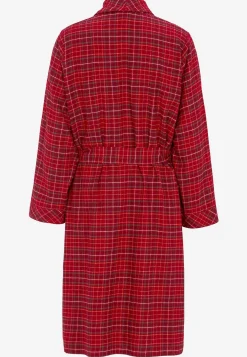 Discount Rutig morgonrock i flanell Sov- & Mysplagg|Plus Size