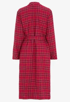 Best Rutig morgonrock i flanell Plus Size|Sov- & Myskläder