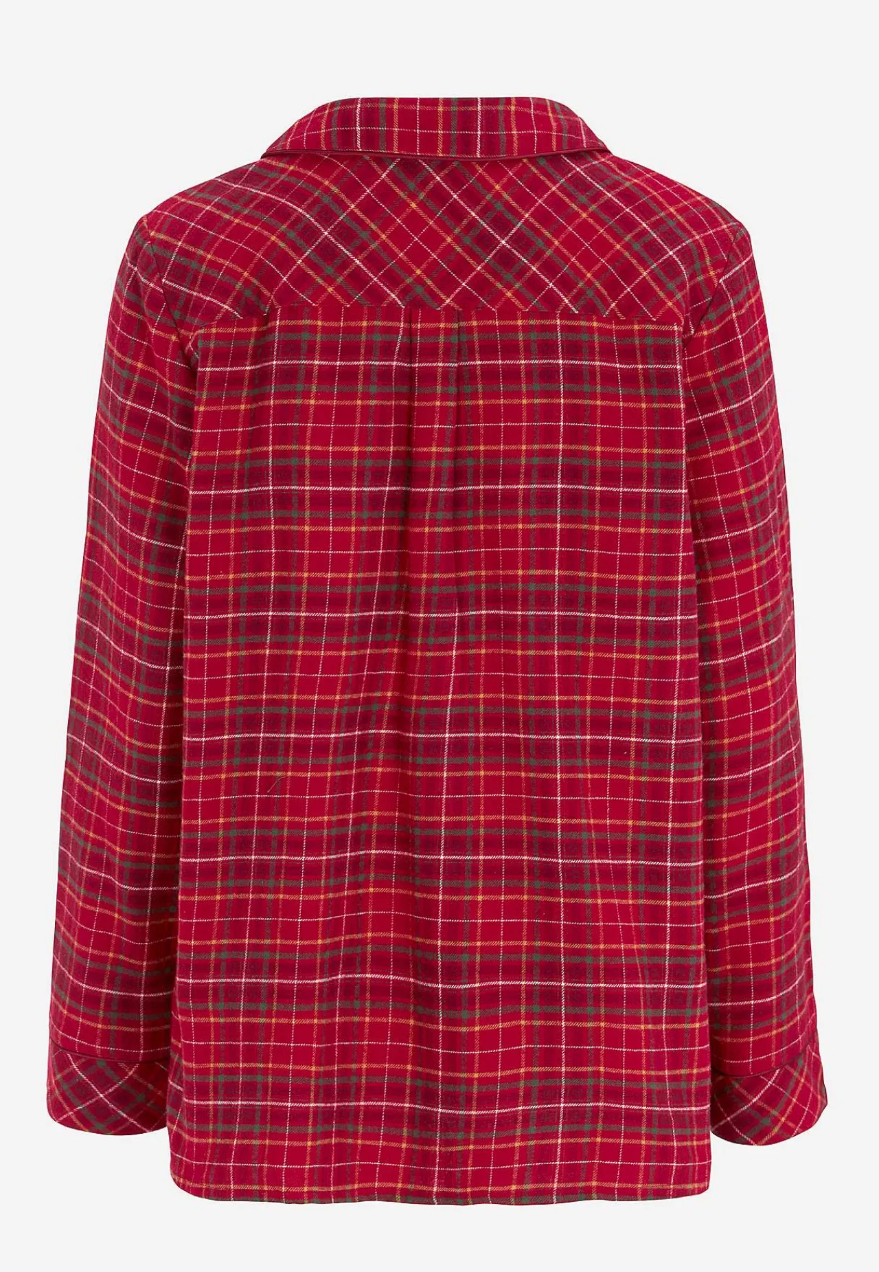 Outlet Rutig pyjamas i flanell Plus Size|Sov- & Myskläder