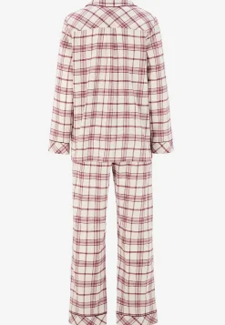 Discount Rutig pyjamas i flanell Plus Size|Sov- & Myskläder
