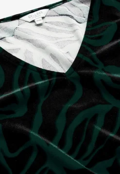 Sale Sammetstunika med rynkad ärmdetalj Tunikor|Plus Size