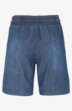 Sale Shorts i tvättad denim Byxor|Jeansplagg