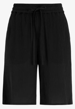 Shorts i viskoscrêpe Byxor|Shorts