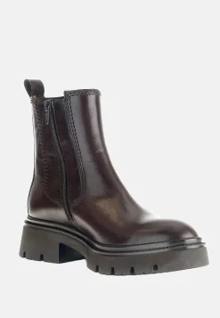 Discount Skinnkänga med dragkedja Kängor & Boots|Skinnskor