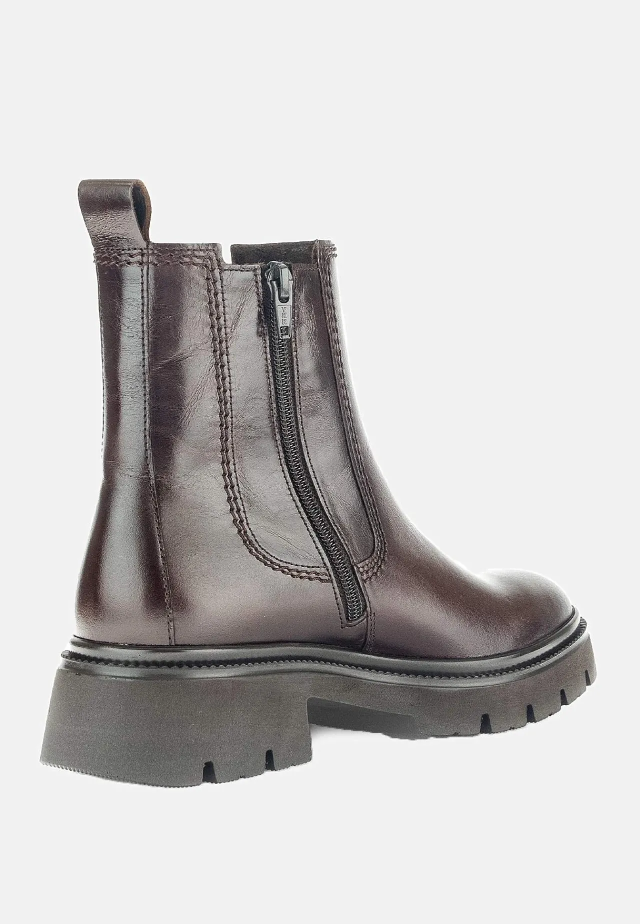 Discount Skinnkänga med dragkedja Kängor & Boots|Skinnskor