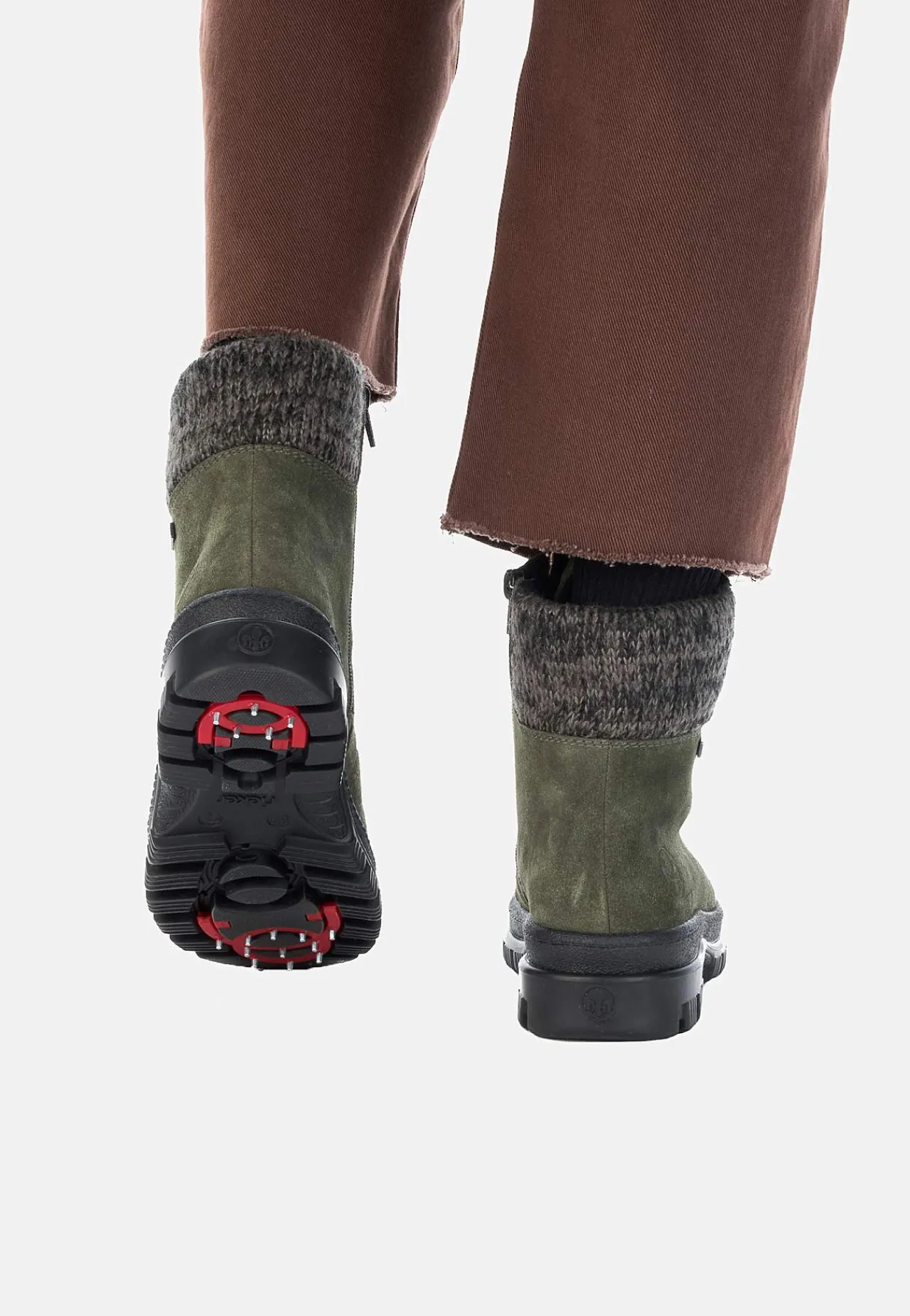 Clearance Skinnkänga med infällbara broddar Kängor & Boots|Vinterskor