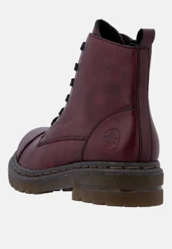 Skinnkänga med snörning och dragkedja Kängor & Boots|Skinnskor