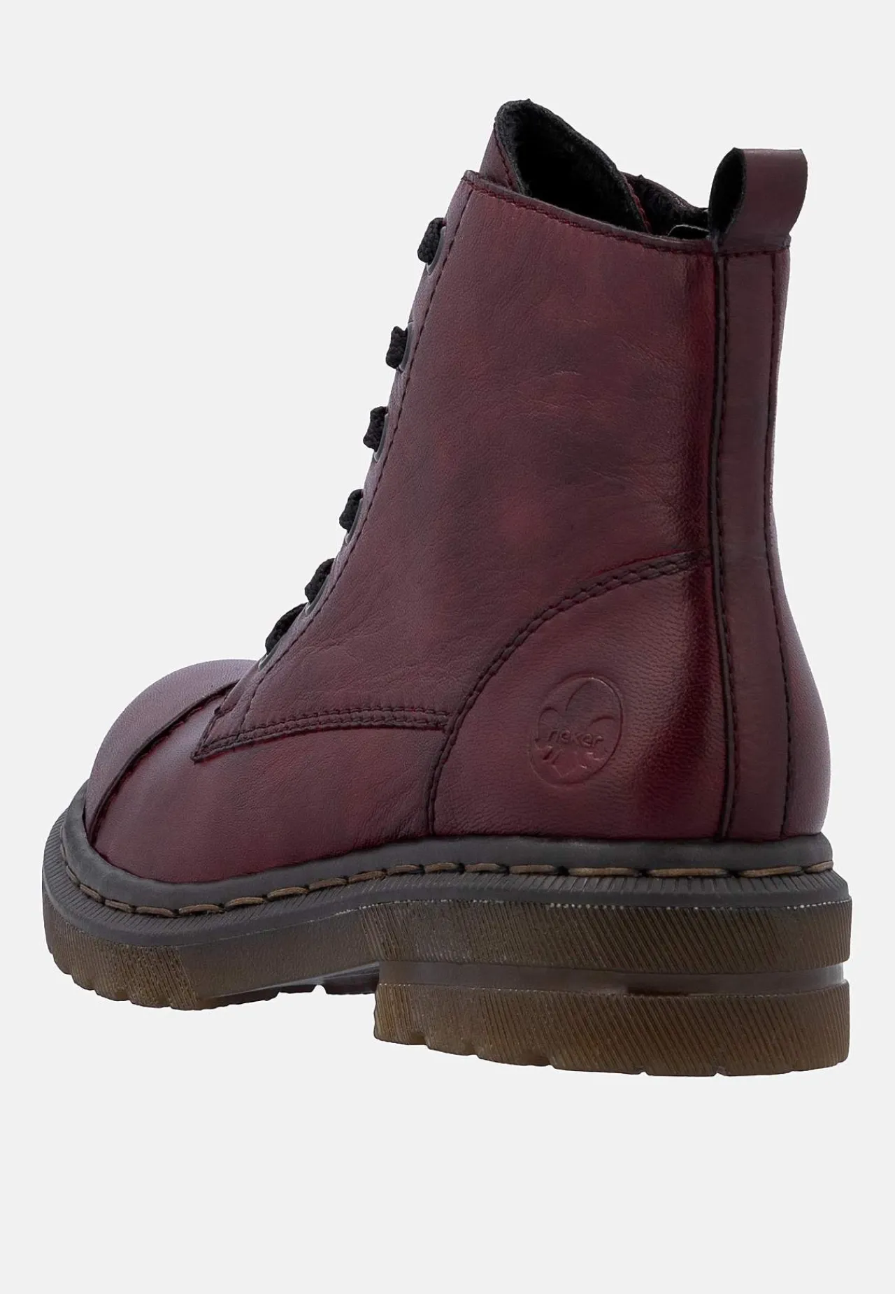Skinnkänga med snörning och dragkedja Kängor & Boots|Skinnskor