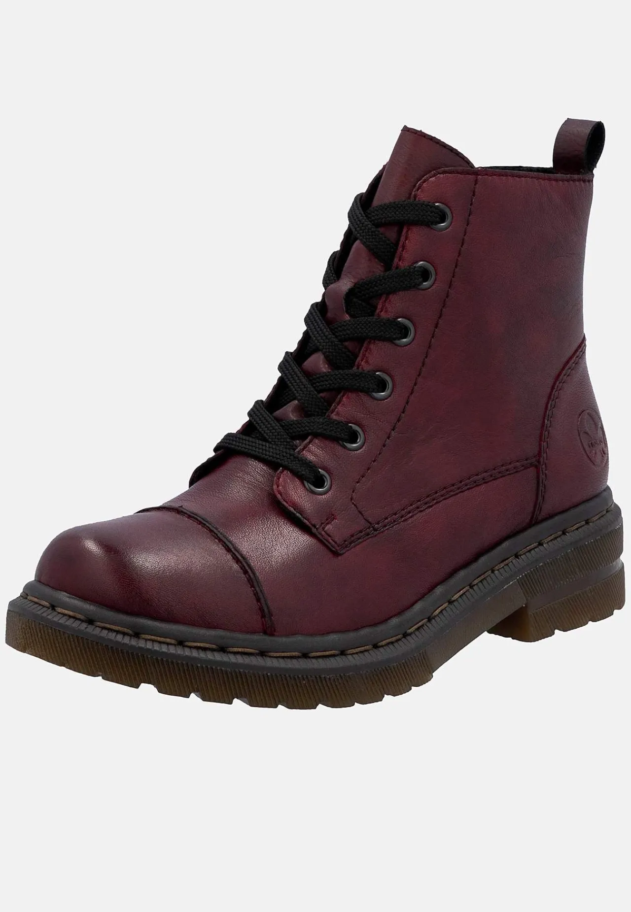 Skinnkänga med snörning och dragkedja Kängor & Boots|Skinnskor