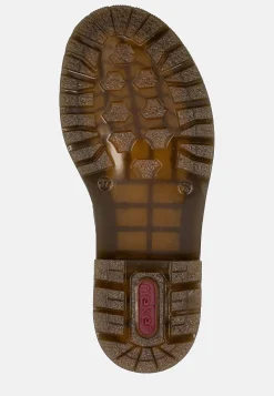 Skinnkänga med snörning och dragkedja Kängor & Boots|Skinnskor
