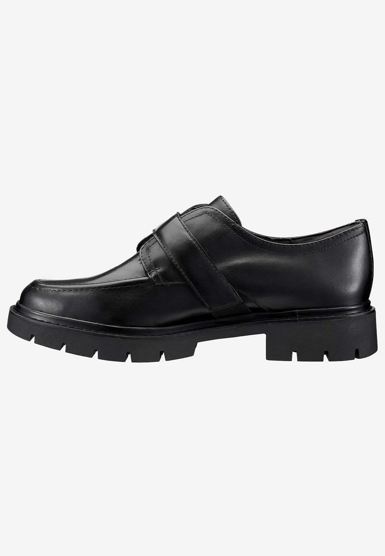 Hot Skinnloafer med spänne Comfort Skinnskor|Loafers
