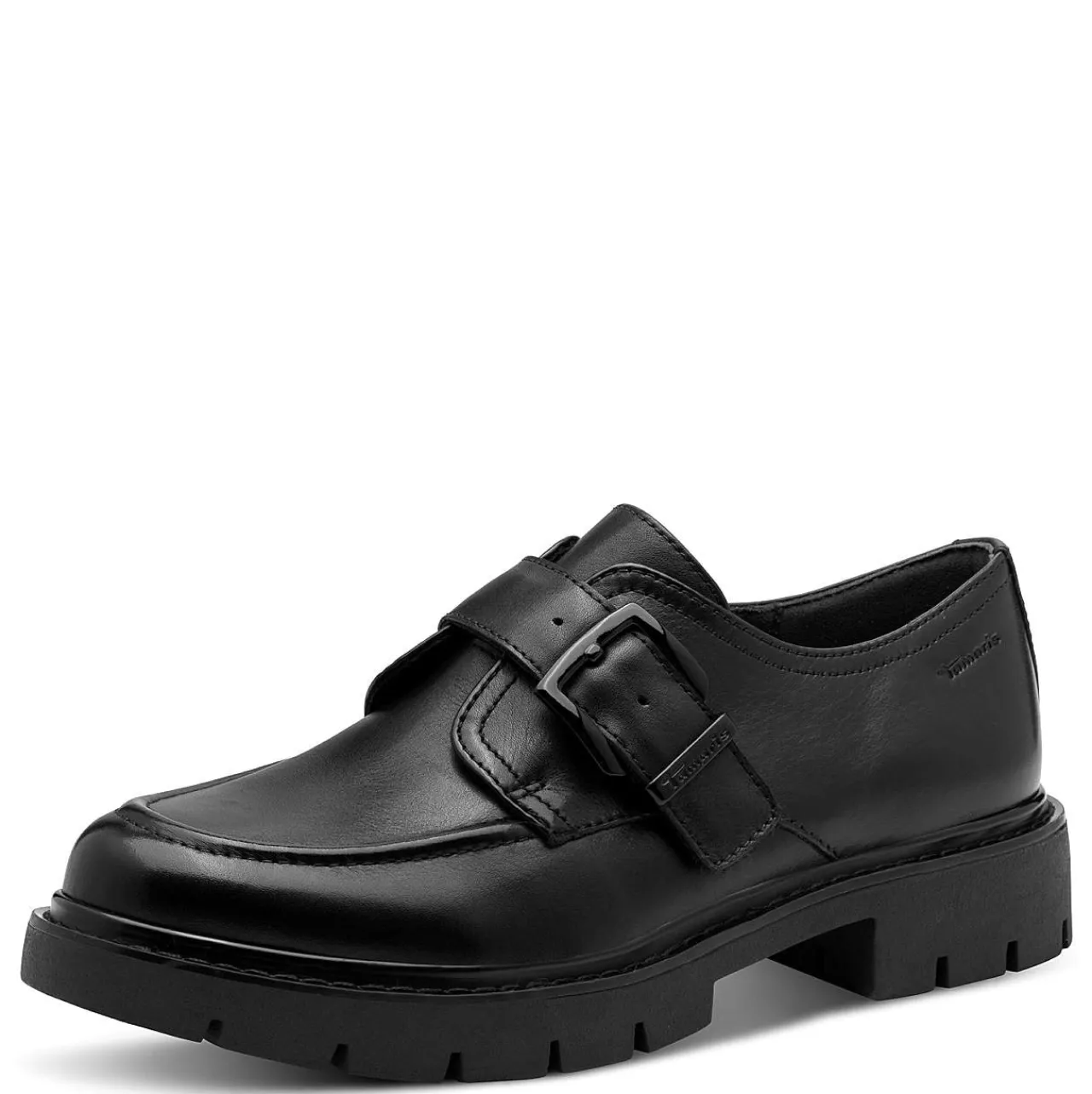 Hot Skinnloafer med spänne Comfort Skinnskor|Loafers