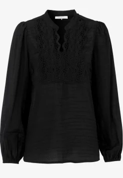 Clearance Skir blus med brodyr Skjortor & Blusar|Festkläder