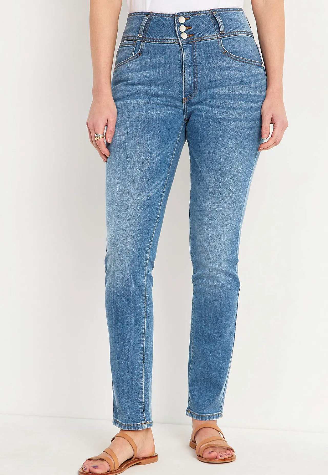 Hot Smala jeans med hög midja - tre längder Jennifer Byxor|Jeans