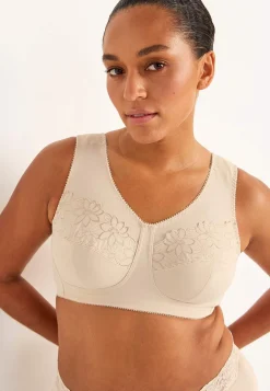 Soft-bh med broderi Lily 2-pack Basplagg|Plus Size