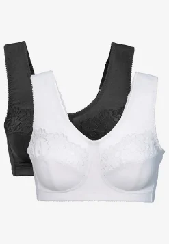 Hot Soft-bh med broderi Lily 2-pack Basplagg|Plus Size