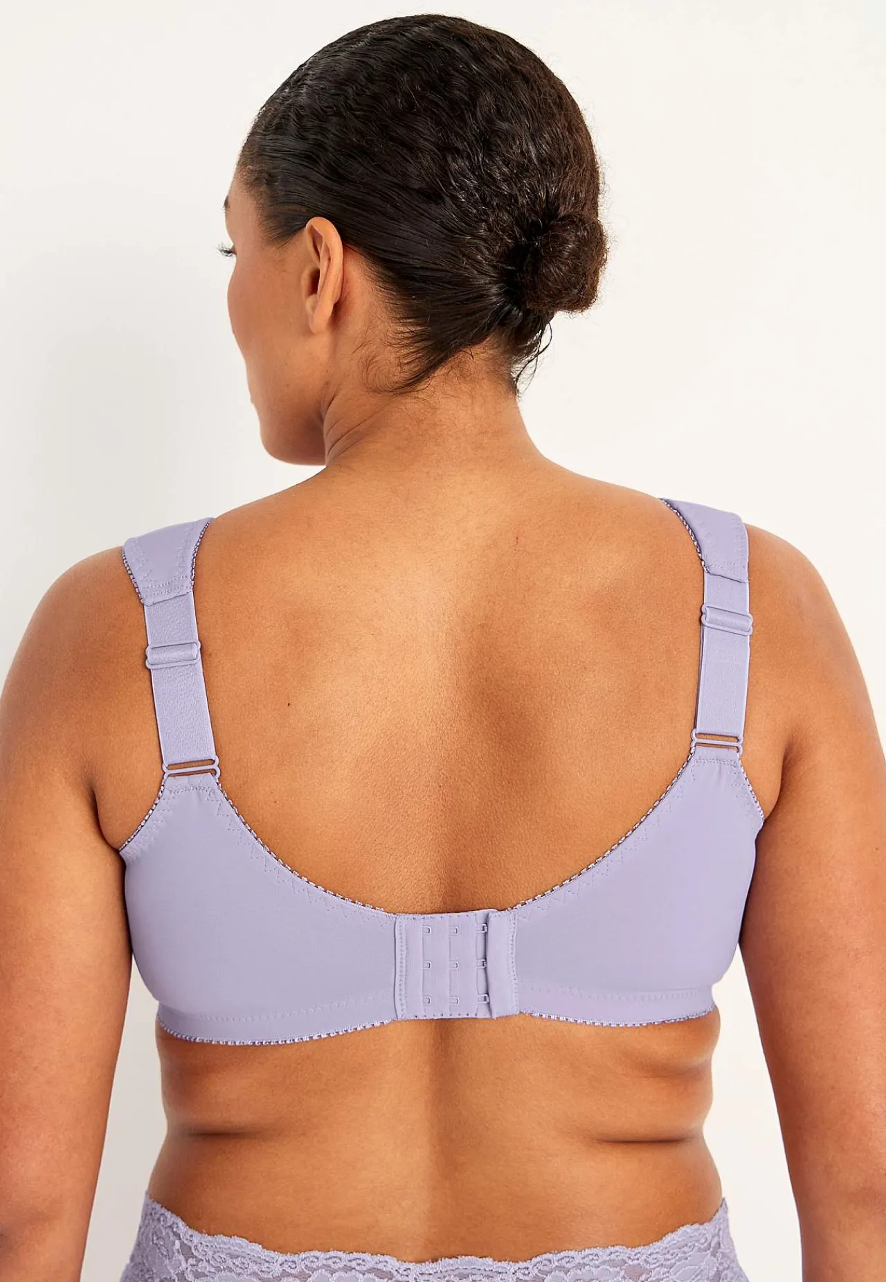 Clearance Soft-bh med broderi Lily 2-pack Basplagg|Plus Size
